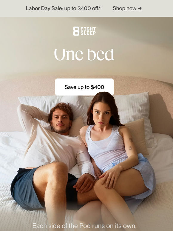 Two people, two temperatures, one bed*