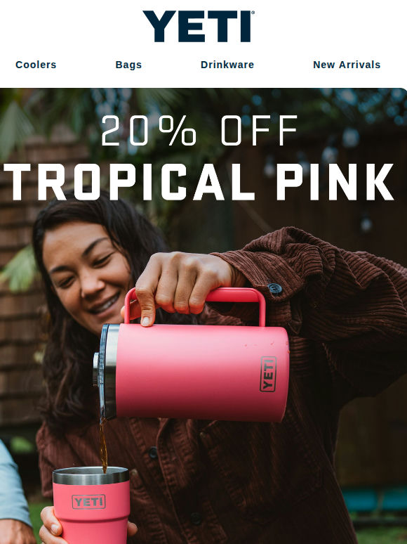 Get 20% Off Tropical Pink