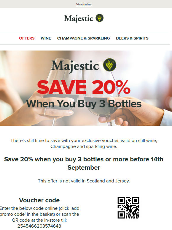 Don't forget your 20% discount voucher