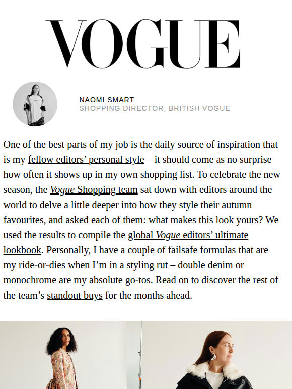 Vogue Editors Style Their Autumn Favourites