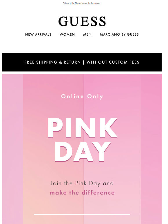 Today Only | 25% off for Pink Day