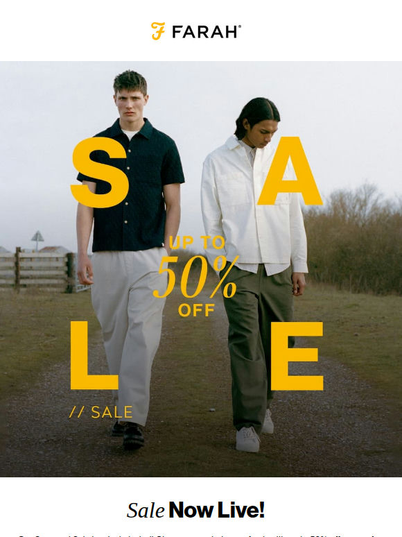 Our Seasonal Sale Has Arrived! Get Up To 50% Off  Today