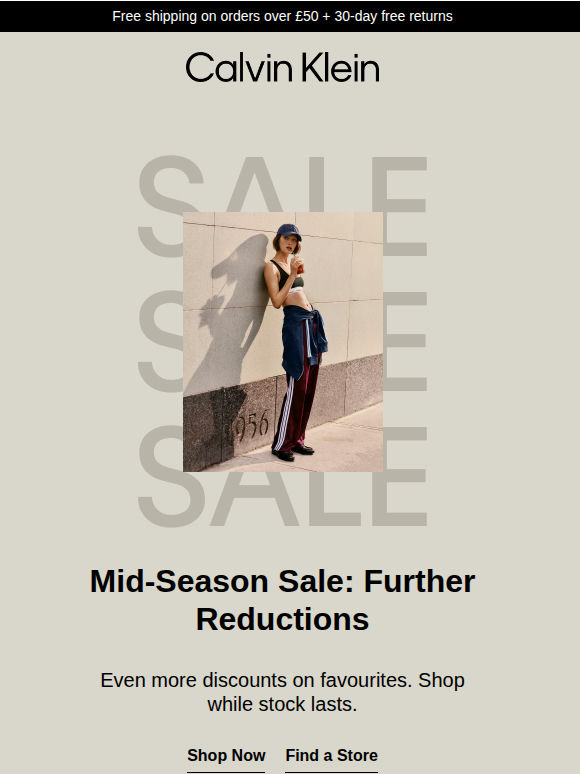 Mid-Season Sale: Further Reductions