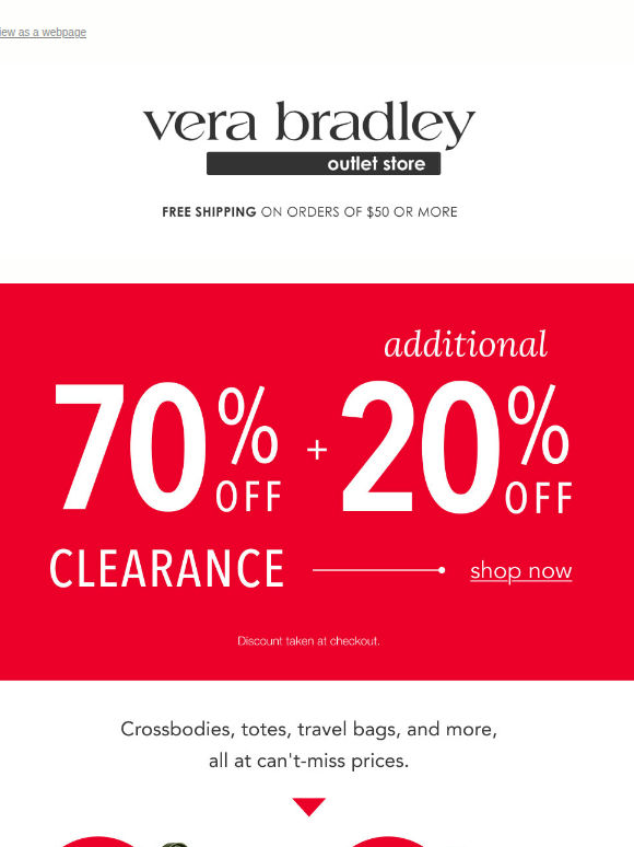 70% + an extra 20% off clearance is ON