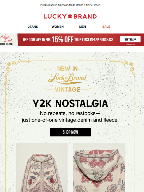 NEW DROP! Lucky Vintage: Y2K Series