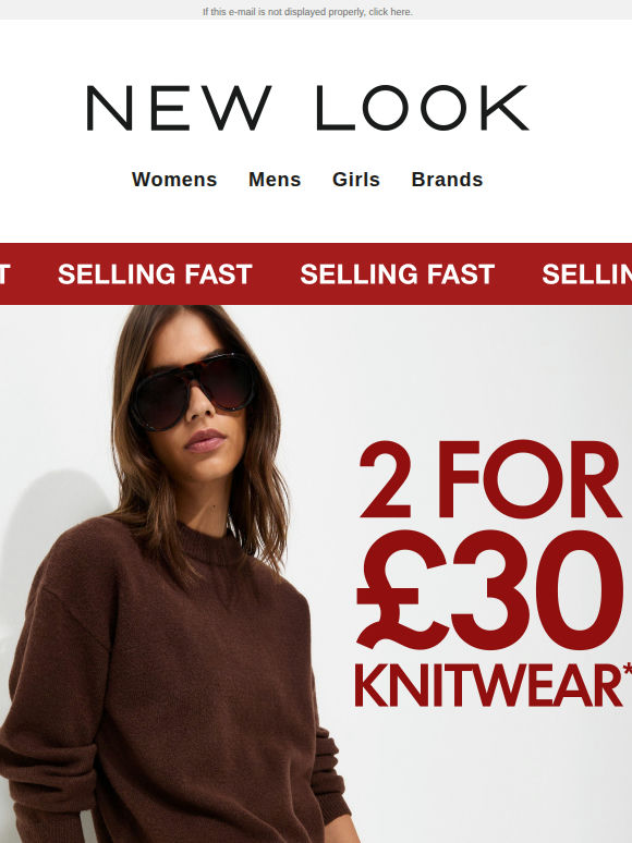 Feeling the chill? 2 for £30 knits