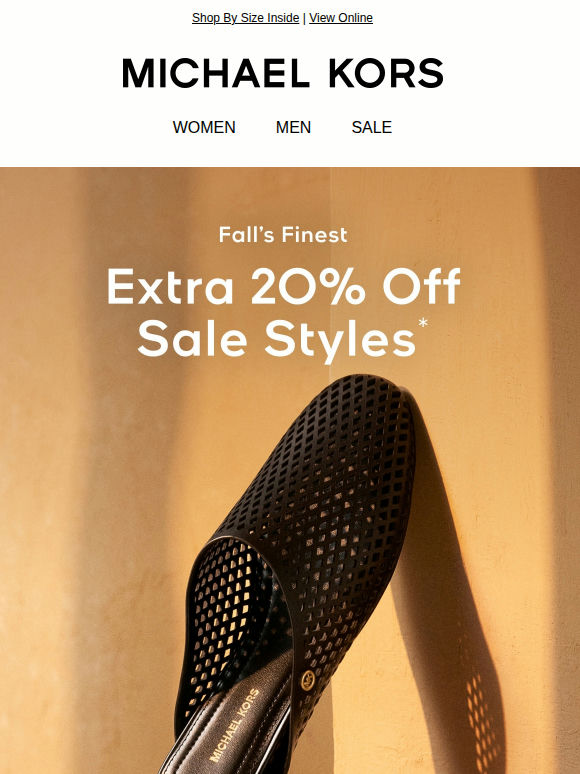 Save An Extra 20% On Sale Shoes