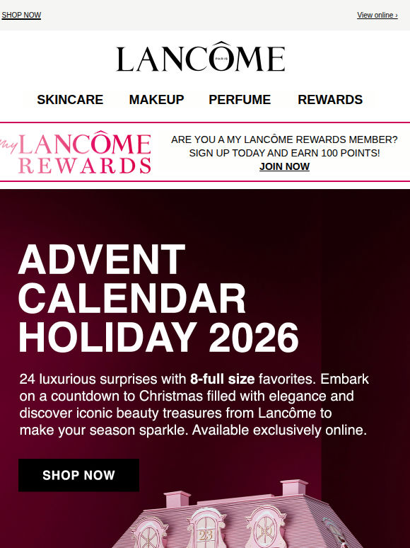 Your 24 Days of Lancôme Magic Start Here