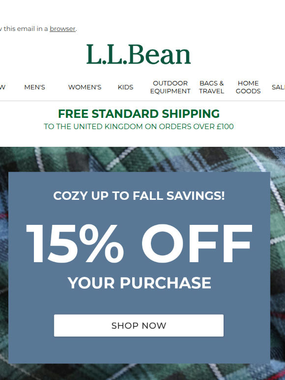 Cozy Up with 15% OFF your purchase