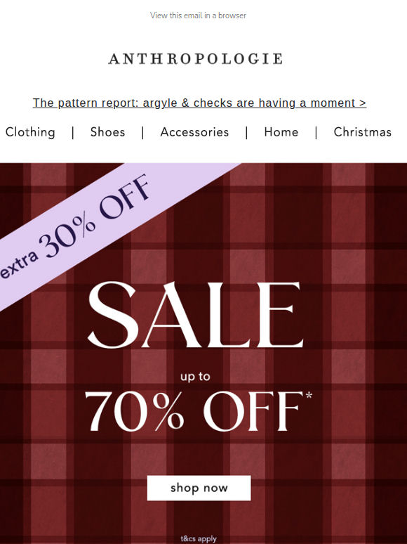 It's back & even better: Extra 30% Off Sale