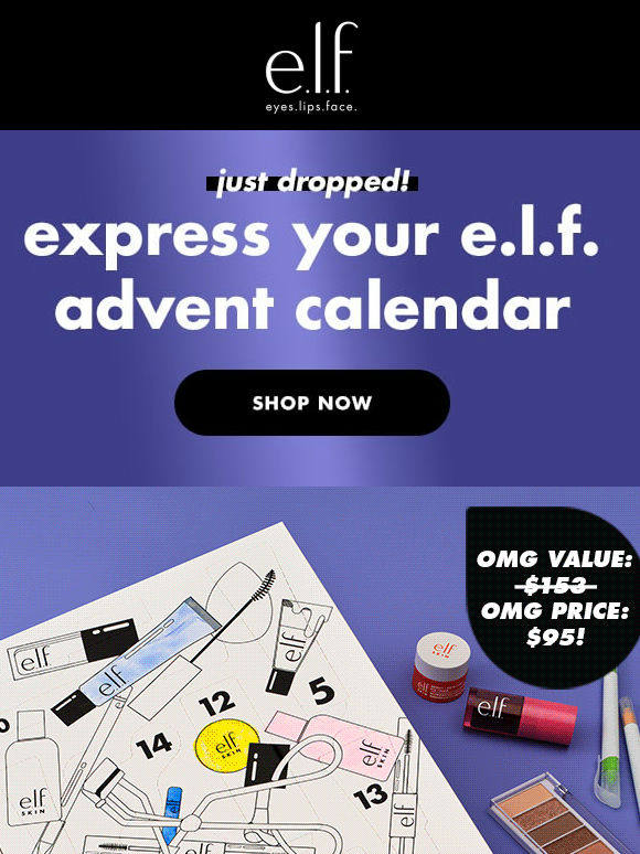 Express Your e.l.f. Advent Calendar 🎁🎄🎨 
