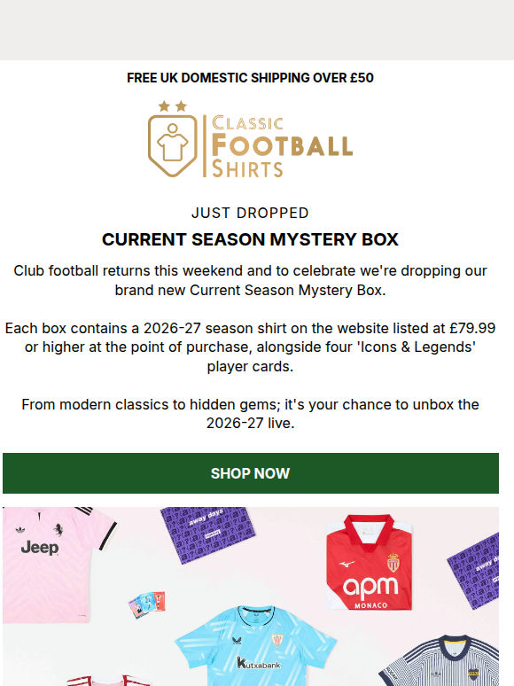 JUST DROPPED: Current Season Mystery Box 🎁