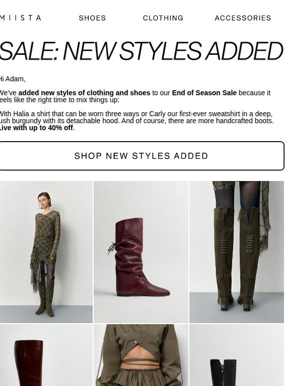 SALE: New Styles Added