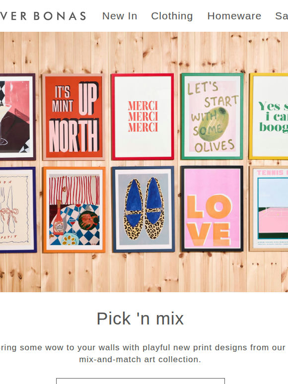 Gallery-wall goals | Mix & match art