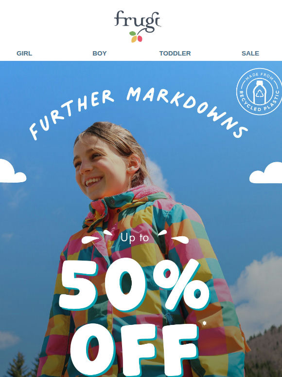 Up to 50% off Outerwear | Further Markdowns!