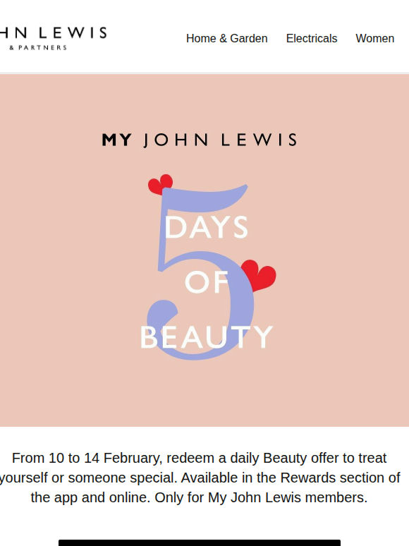 Countdown to Valentine's Day with 5 Days of Beauty