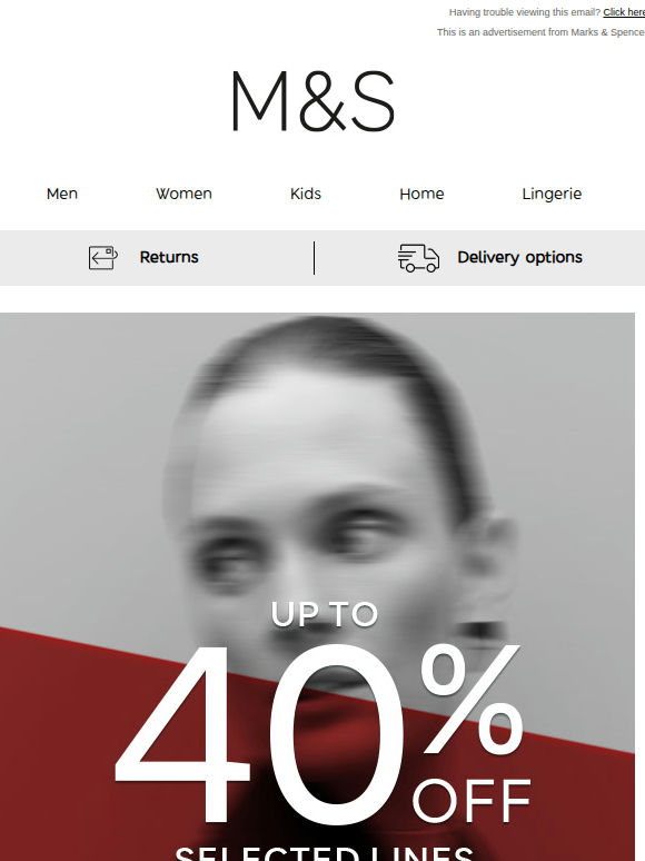 Up to 40% off? Yes, please 👋