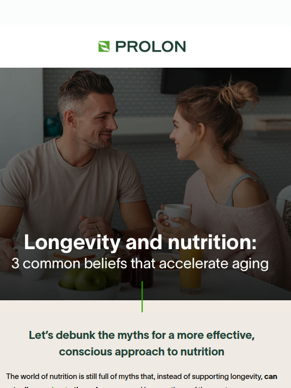 3 nutrition myths that accelerate aging ⏱️