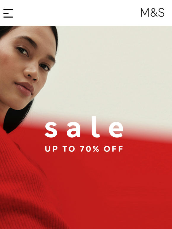 Ends soon: up to 70% off SALE