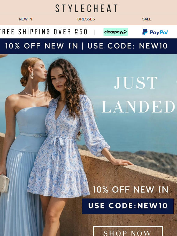 Fresh Styles Await: Enjoy 10% OFF Today!