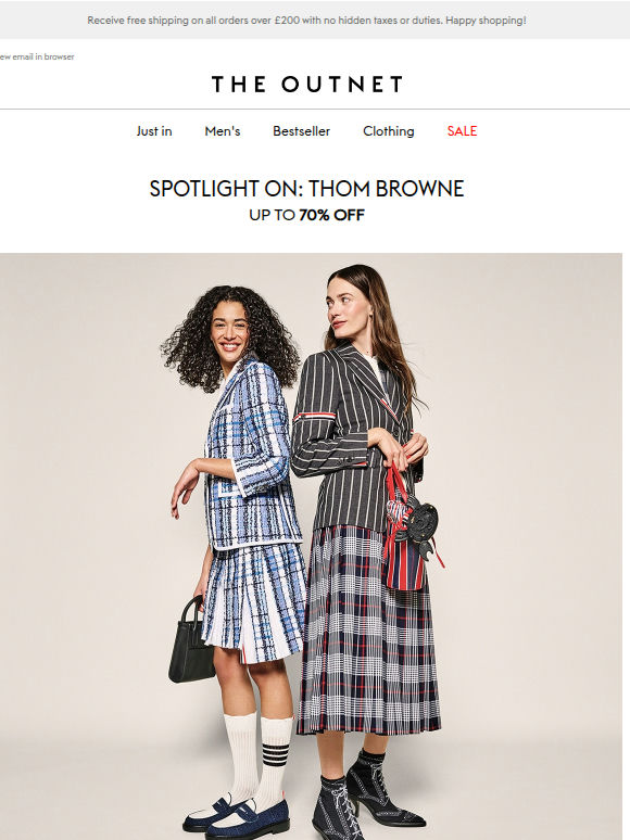 SPOTLIGHT ON: Thom Browne at up to 70% off   