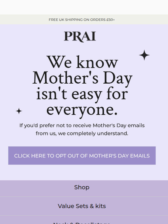 Mother's Day emails: would you prefer to sit this one out?