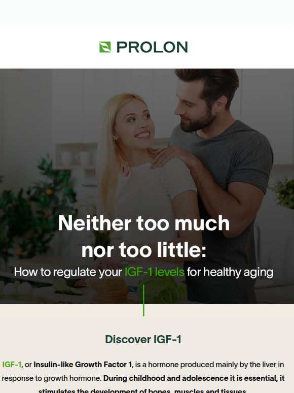 You might be accelerating aging without knowing it.👴🏻 Discover IGF-1!