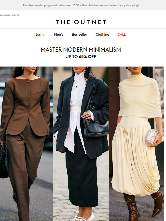 Do you consider yourself a modern minimalist?