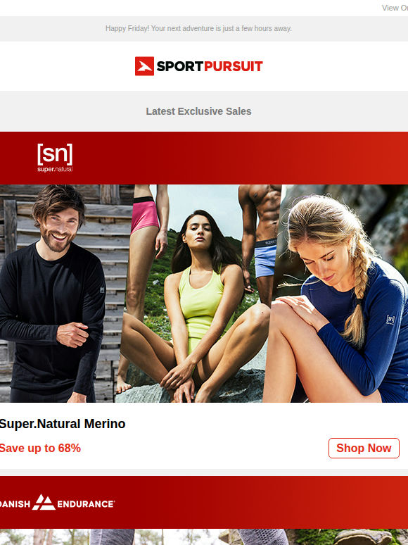 Up to 70% Off: Super.Natural Merino | Danish Endurance | Natural Park | Trending Golf | Woodland Outdoor Speaker & Radio