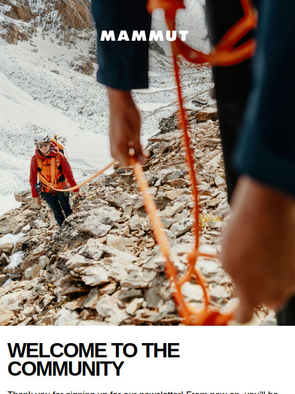 Welcome to the Mammut family