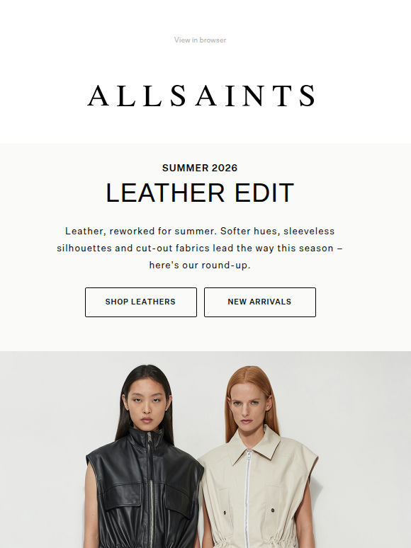 New: Your Summer Leather Update