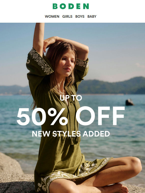 Forecast says: up to 50% off