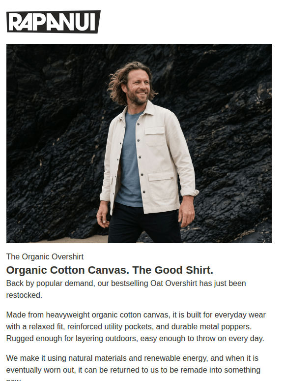 Don’t Miss Oat: Bestselling Overshirts Back In Stock 🔥