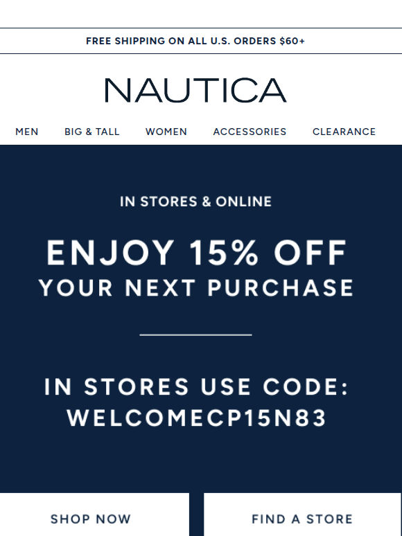 Let’s get acquainted! Shop with 15% off