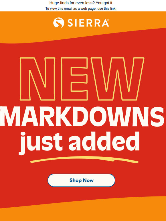 The newest markdowns