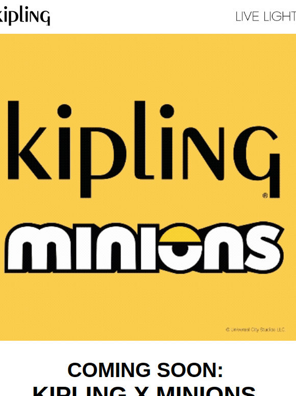 Coming Soon: Kipling x Minions