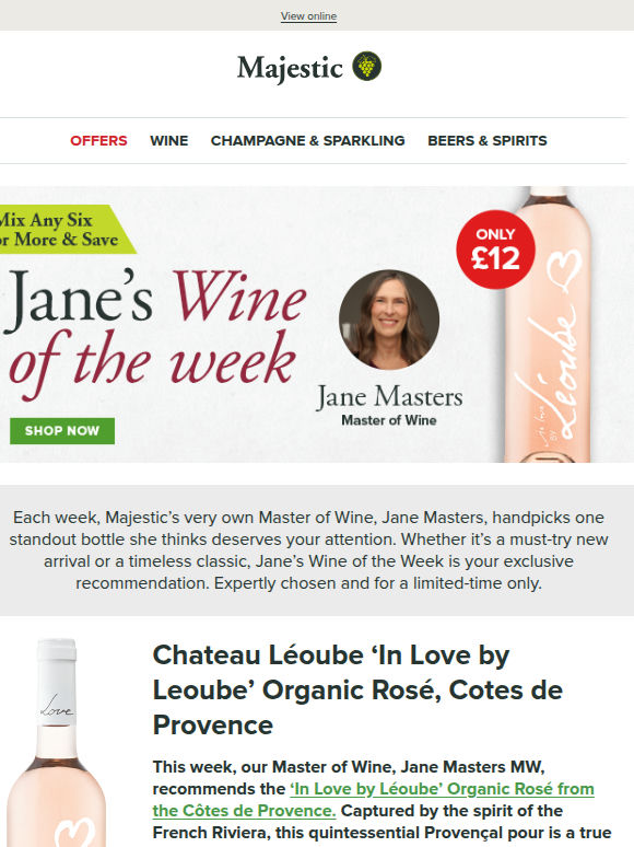 Wine of the week: Hand-picked by our Master of Wine