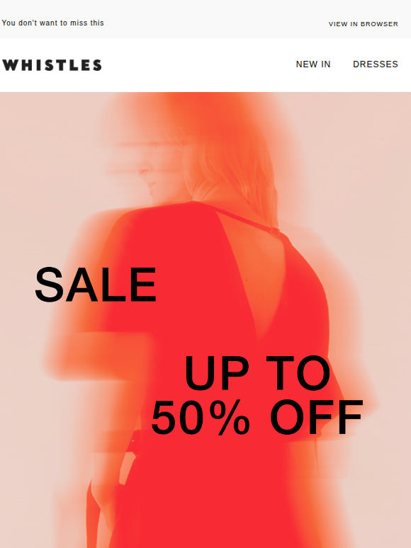 It’s here: Up to 50% off SALE