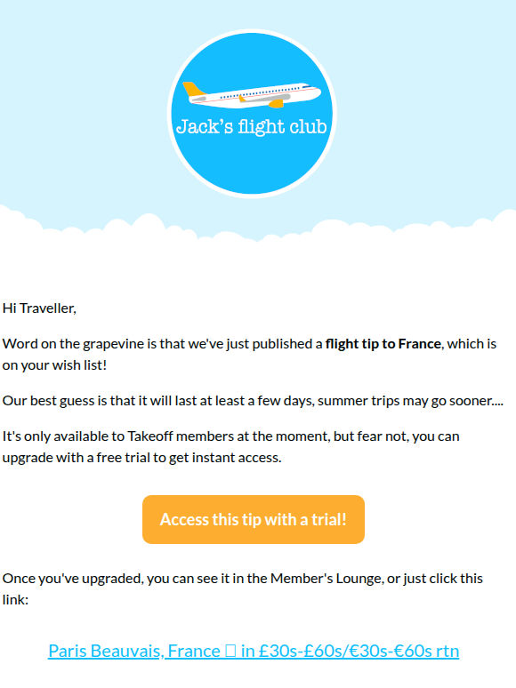 We found a flight to somewhere on your wish list 👀