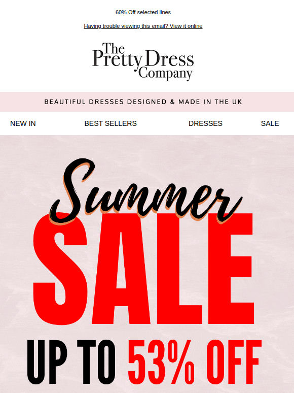 🌞 Summer Sale up to 60% Off 🌞