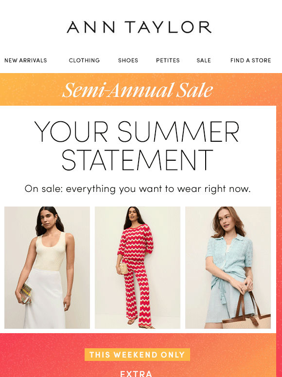 Summer Sale: Extra 60% Off Styles To Wear Right Now
