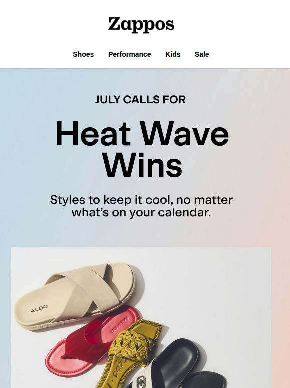 Temps: sweltering, your shoe game: sizzling 🔥