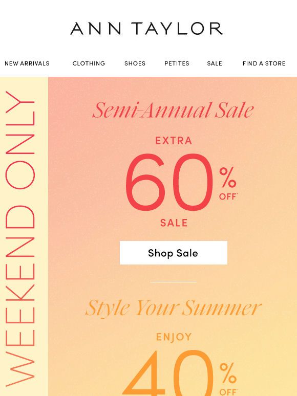 Style Your Summer Outfits With 40% Off