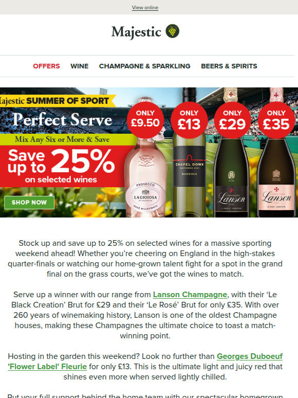 Save up to 25% for a blockbuster weekend of sport!