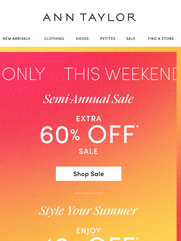 Ready For This Sale? (You’re Just In Time)