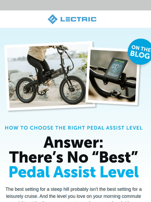 What’s the Best Pedal Assist Level?