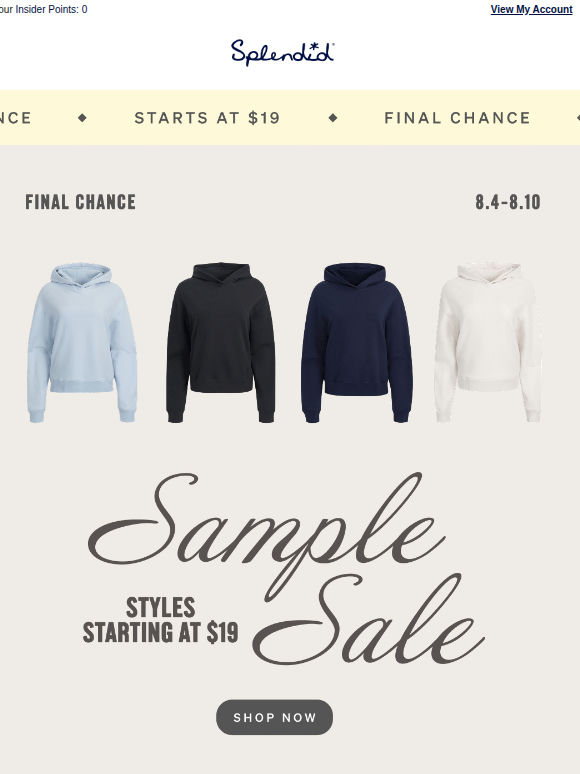Final Hours: Sample Sale