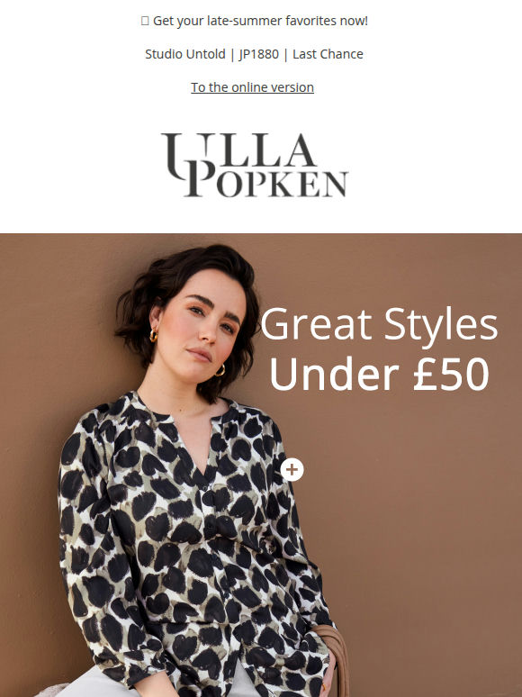 Our fashion favourites under £50 - Shop Now & Save