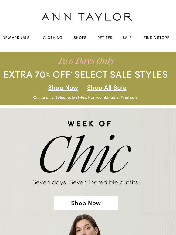 A Week’s Worth Of Outfits + Extra 70% Off Sale