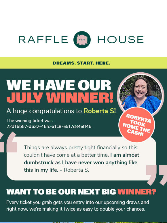 Meet our July winner! Plus, the 2-4-1 is back 🏡✨